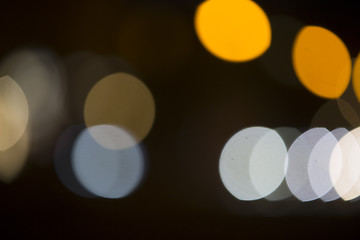 Image showing Colorful bokeh on black background