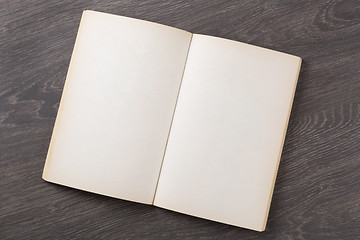 Image showing Open blank book