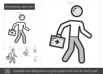 Image showing Emergency care line icon.