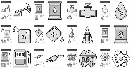 Image showing Ecology line icon set.