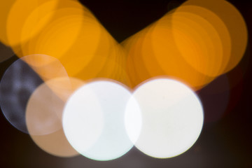 Image showing Colorful bokeh on black background