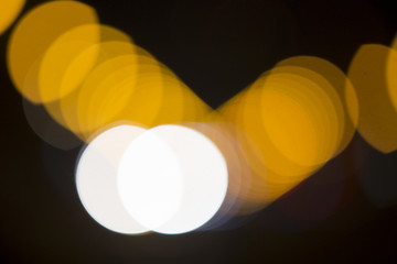 Image showing Colorful bokeh on black background