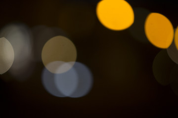 Image showing Colorful bokeh on black background