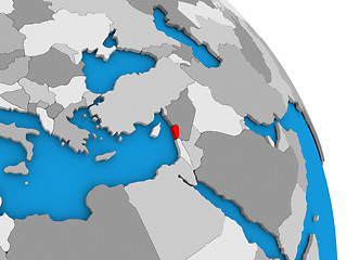 Image showing Lebanon on globe