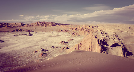 Image showing Valle de la Luna in San Pedro de Atacama, Chile