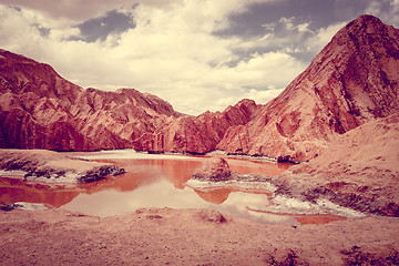 Image showing Valle de la muerte in San Pedro de Atacama, Chile