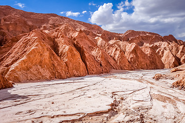 Image showing Valle de la muerte in San Pedro de Atacama, Chile