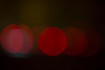 Image showing Colorful bokeh on black background