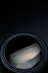 Image showing Optical lens on empty background