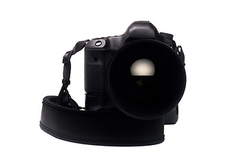 Image showing Camera on empty white background