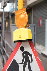 Image showing Road Works Sign