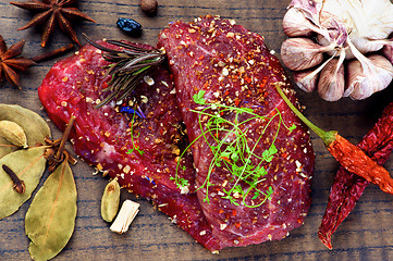 Image showing Marinated Raw Beef