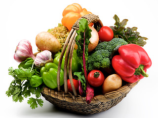 Image showing Fresh Vegetables Basket