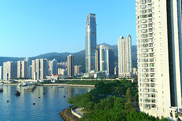 Image showing daytime view of the downtown city