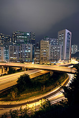 Image showing business area of hongkong at night