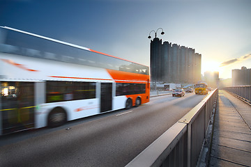 Image showing City at dusk 