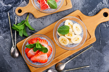 Image showing desert with fruit