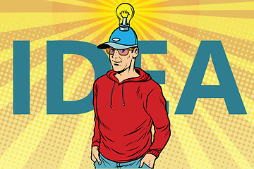 Image showing idea man, casual clothes