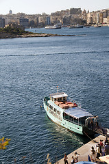 Image showing editorial ferry boat valletta sliema malta