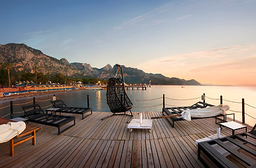 Image showing Pier in the sea