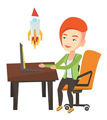 Image showing Business start up vector illustration.