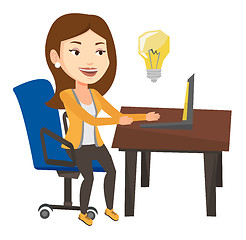 Image showing Successful business idea vector illustration.