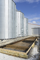 Image showing Steel Industrial Silo