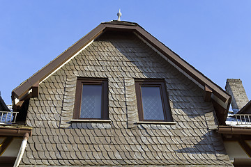 Image showing House facade with slate