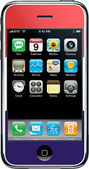 Image showing French iPhone