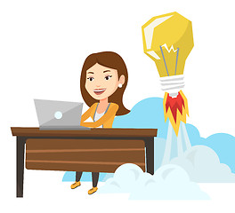 Image showing Successful business idea vector illustration.