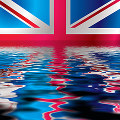 Image showing British flag reflect