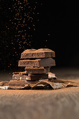 Image showing Chocolate porous and with nuts