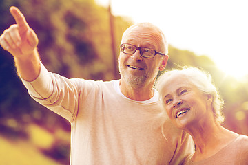 Image showing senior couple in park