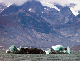 Image showing Glacier Ice Water Surface Marine Landscape Aquatic Wilderness