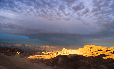 Image showing Rugged Badlands Amargosa Mountain Range Death Valley Zabriske Po