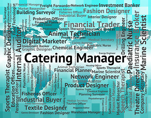 Image showing Catering Manager Indicates Overseer Restaurant And Head