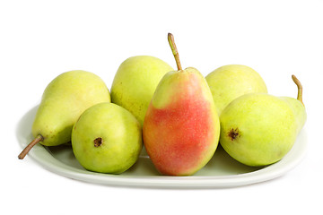 Image showing Pears on a plate