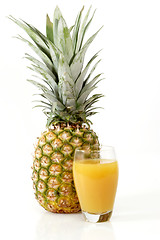 Image showing Pineapple with juice