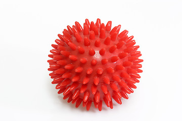 Image showing Red massage ball