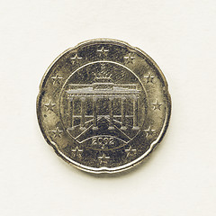 Image showing Vintage German 20 cent coin