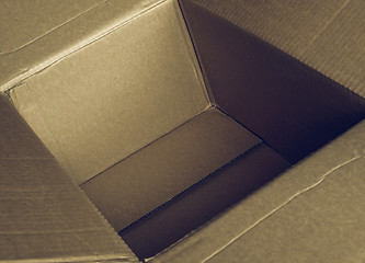 Image showing Vintage looking Inside a box