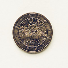 Image showing Vintage Austrian 5 cent coin