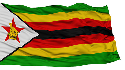 Image showing Isolated Zimbabwe Flag