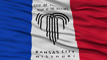 Image showing Closeup of Kansas City Flag