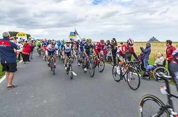 Image showing The Peloton at The Start of Tour de France 2016