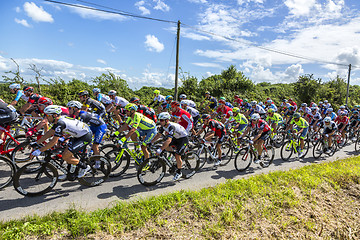 Image showing Mark Cavendish inThe Peloton - Tour de France 2016