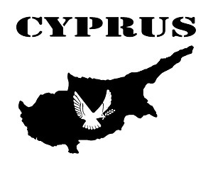 Image showing Symbol of Cyprus and map