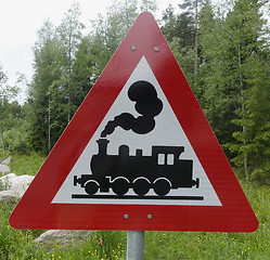 Image showing Train Sign