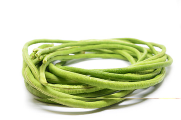 Image showing Bunch of fresh long bean