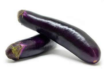 Image showing Fresh raw eggplant